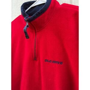 Vintage Old Navy Half Zip Performance Fleece Red Size XL